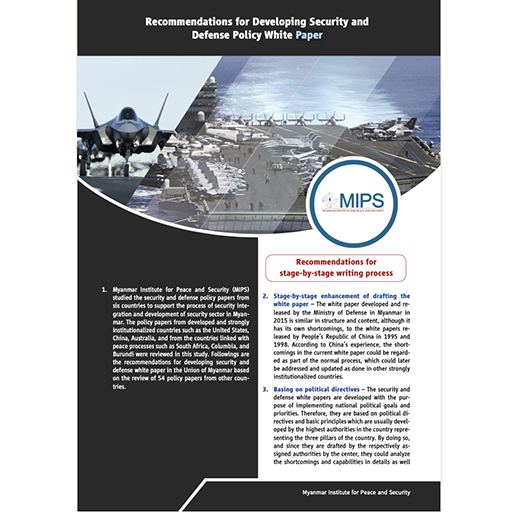 Recommendations for Developing Security and Defense Policy White Paper